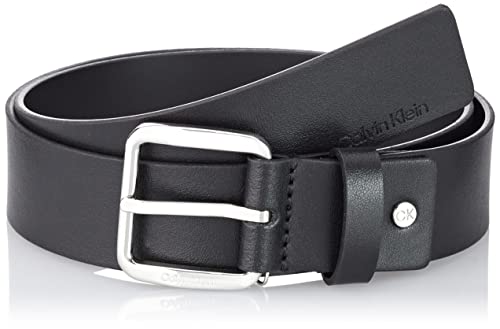 Calvin Klein Herren Gürtel Ck Concise 3.5 cm Ledergürtel, Schwarz (Ck Black), 110 cm von Calvin Klein