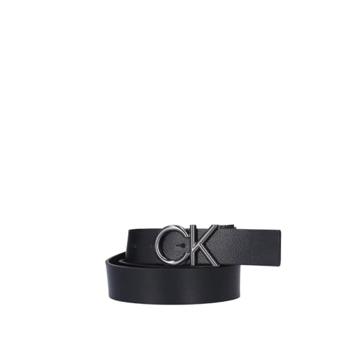 Calvin Klein Herren Gürtel Ck Metal Bombe PB 3.5 cm Ledergürtel, Schwarz (Ck Black /Dk Brown), 80 cm von Calvin Klein