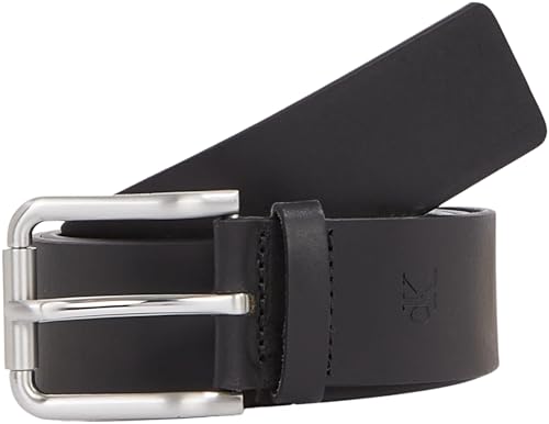Calvin Klein Herren Gürtel Classic Roller Casual aus Leder, Schwarz (Black), 85 cm von Calvin Klein
