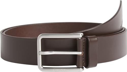 Calvin Klein Herren Gürtel Ledergürtel, Braun (Dark Brown), 115 von Calvin Klein