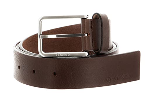 Calvin Klein Herren Gürtel Warmth Oiled Grain 3.5 cm Ledergürtel, Braun (Dark Brown), 105 cm von Calvin Klein