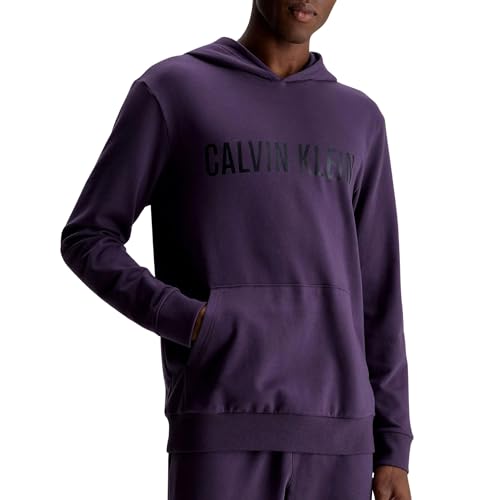 Calvin Klein Herren Hoodie L/S mit Kapuze, Schwarz (Mysterioso), M von Calvin Klein