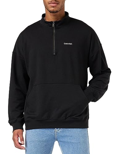 Calvin Klein Herren Hoodie mit Kapuze, Schwarz (Black), M von Calvin Klein