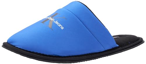 Calvin Klein Jeans Herren Hausschuhe Slipper Warm, Blau (Lapis Blue/Black), 44 von Calvin Klein