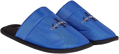 Calvin Klein Herren Hotel-Slipper Oberflächen Hausschuhe, Lapislazuli, Blau, Schwarz, 45 EU von Calvin Klein