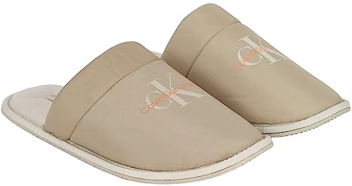 Calvin Klein Jeans Herren Hausschuhe Slipper Warm, Beige (Plaza Taupe/Apricot Orange), 40 von Calvin Klein