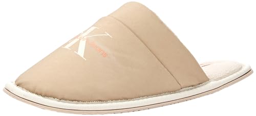 Calvin Klein Herren Hotel Slipper Surfaces YM0YM00757 Hausschuhe, Braun (Plaza Taupe/Apricot Orange), 42 EU von Calvin Klein