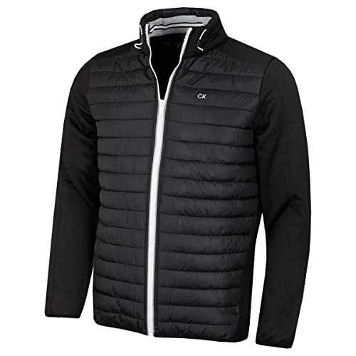 Calvin Klein Herren Hyrbid Jacke - Schwarz/Silber - L. von Calvin Klein