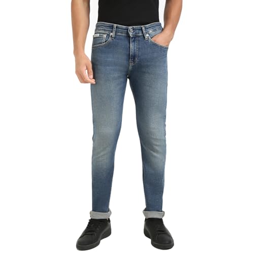 Calvin Klein Herren Jeans Hose Skinny Stretch, Blau (Denim Medium), 31W/30L von Calvin Klein