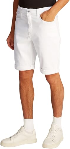 Calvin Klein Herren Jeans Shorts Slim Knielang, Blau (Denim Light), 33W von Calvin Klein