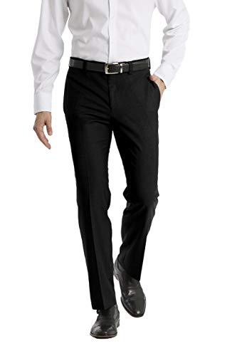 Calvin Klein Herren Modern Fit Dress Pant Klassische Hose, Schwarz, 31W / 32L von Calvin Klein