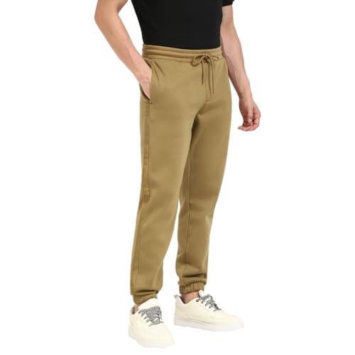 Calvin Klein Herren Jogginghose Logo Tape Pant zum Binden, Grün (Gothic Olive), S von Calvin Klein