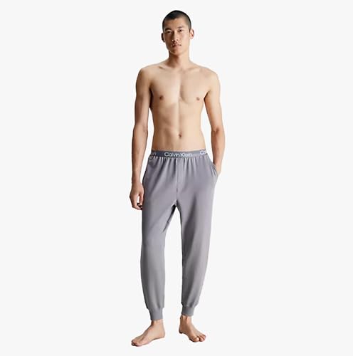 Calvin Klein Herren Jogginghose Sweatpants, Grau (December Sky), XL von Calvin Klein