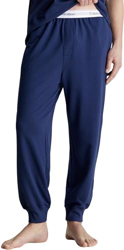 Calvin Klein Herren Jogginghose Sweatpants Lang, Blau (Blue Shadow), L von Calvin Klein