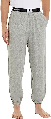 Calvin Klein Herren Jogginghose Sweatpants Lang, Grau (Grey Heather), M von Calvin Klein