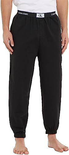 Calvin Klein Herren Jogginghose Sweatpants Lang, Schwarz (Black), L von Calvin Klein