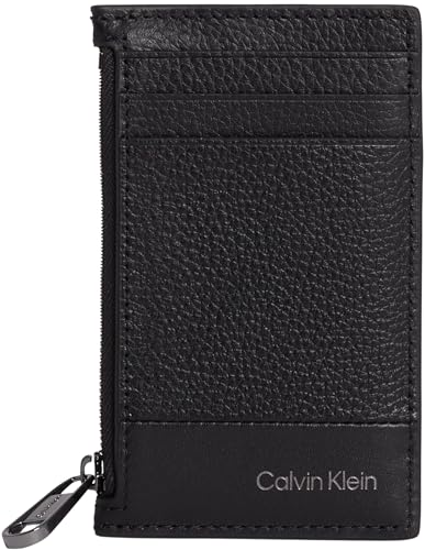 Calvin Klein Herren Kartenetui aus Leder, Schwarz (Ck Black), Einheitsgröße von Calvin Klein