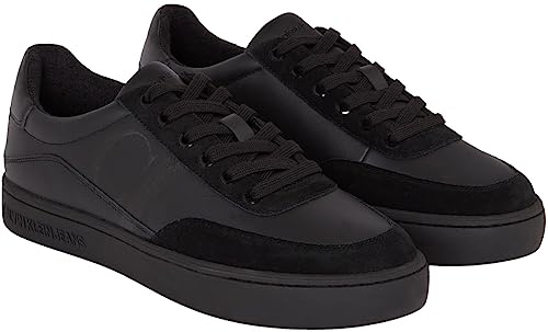 Calvin Klein Herren Classic Bold Mono YM0YM00713 Cupsole Sneaker, Schwarz (Triple Black), 40.5 EU von Calvin Klein