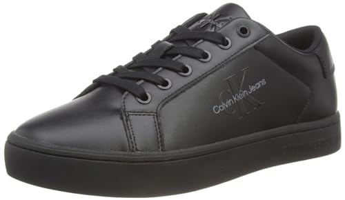 Calvin Klein Jeans Herren Cupsole Sneaker mit Logo, Mehrfarbig (Triple Black), 42 von Calvin Klein Jeans