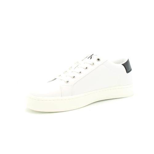 Calvin Klein Jeans Herren Cupsole Sneaker mit Logo, Mehrfarbig (Bright White), 41 von Calvin Klein Jeans