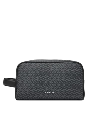 Calvin Klein Herren Kulturbeutel Must Mono mit Logo, Schwarz (Black), Einheitsgröße von Calvin Klein