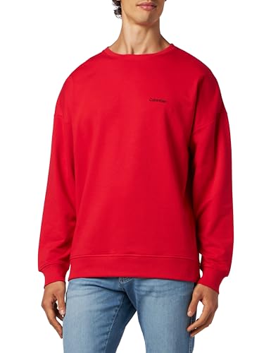 Calvin Klein Herren L/S 33E 000NM2533E Heavyweight Sweatshirts, Rot (Rouge), L von Calvin Klein