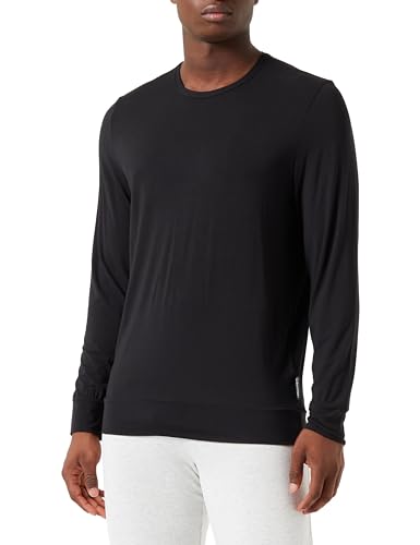 Calvin Klein Herren L/S 34E 000NM2234E Heavyweight Sweatshirts, Schwarz (Black), L von Calvin Klein