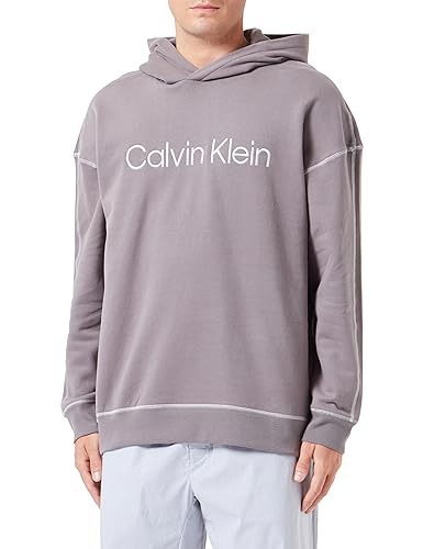 Calvin Klein Herren L/S Hoodie 000NM2484E Heavyweight Sweatshirts, Grau (Charcoal Grey), M von Calvin Klein