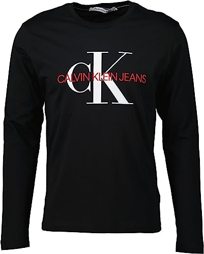 Calvin Klein Herren Langarmshirt schwarz (as3, Alpha, x_l, Regular, Regular) von Calvin Klein