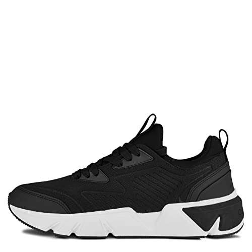 Calvin Klein Herren Laufschuhe Laufschuhe Schnürschuh atmungsaktiv, schwarz / weiß, 42 2/3 EU von Calvin Klein