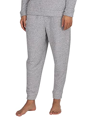 Calvin Klein Herren Lounge Jogginghose aus Plüsch, Grau, L von Calvin Klein