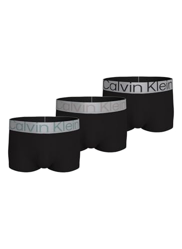 Calvin Klein Herren Low Rise Trunk 3PK Underwear, schwarzes, XL von Calvin Klein