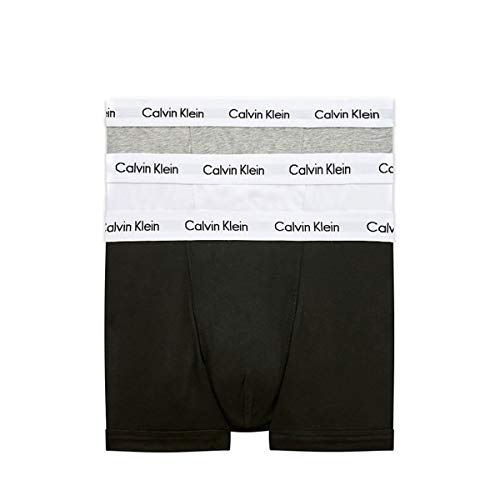 Calvin Klein Herren Low Rise Trunk 3pk Boxershorts, Schwarz (Black/White/Grey Heather 998), XS (3er Pack) von Calvin Klein