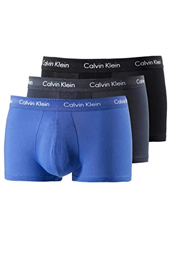 Calvin Klein Herren Low Rise Trunk Boxershorts, 3er Packung, 4KU, Gr. S von Calvin Klein