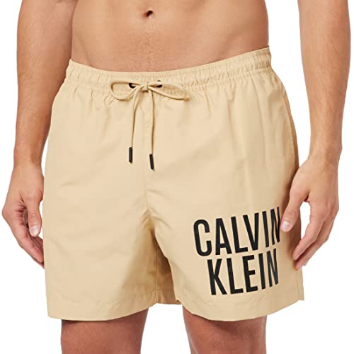 Calvin Klein Herren Badehose Lang, Elfenbein (Sunday Pastry), XL von Calvin Klein