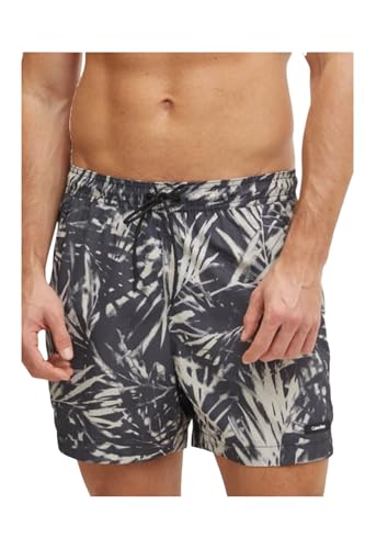 Calvin Klein Herren Medium Drawstring-Print Km0Km01120 Boardshorts, Black (Ck Palm Black Tex AOP), XXL von Calvin Klein