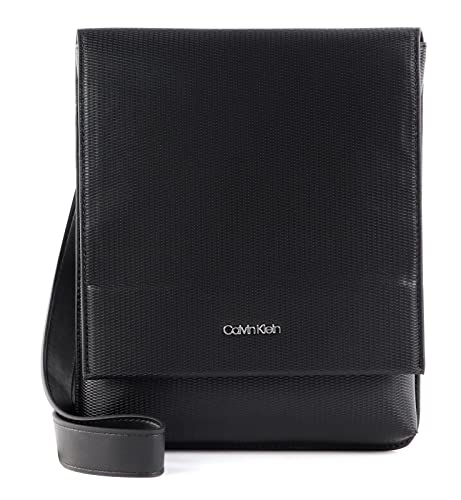 Calvin Klein Herren Minimalism FlatpaCK W/Flap Quertasche, Schwarz, One Size, Ck Black, Einheitsgröße von Calvin Klein