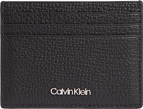 Calvin Klein Herren Kartenetui Minimalism Cardholder Leder, Schwarz (Ck Black), Onesize von Calvin Klein