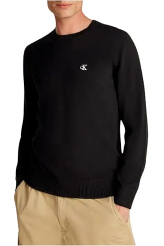 Calvin Klein Herren Modern Crew Nej30J326745 Pullover, Ck Black, M Calvin Klein Herren Modern Crew Nej30J326745 Pullover, Ck Black, M von Calvin Klein