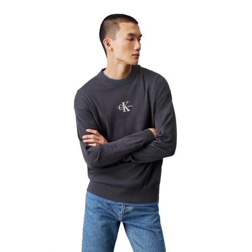 Calvin Klein Herren Monoloj30J327404 Pullover, Ebony, XL von Calvin Klein