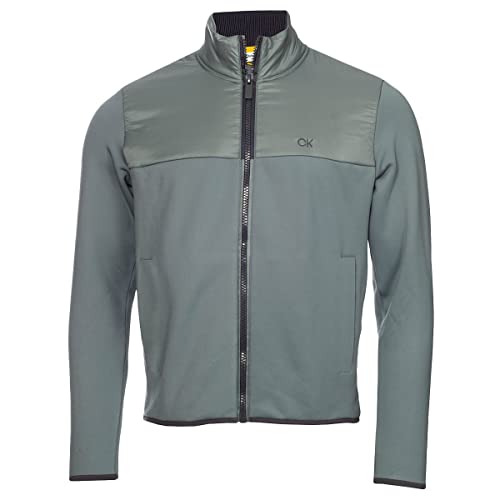 Calvin Klein Herren Monte Full Reißverschluss golfpullover - Sage - L von Calvin Klein