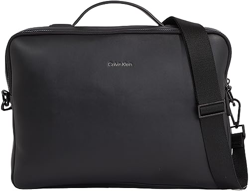 Calvin Klein Herren Laptoptasche Kunstleder, Schwarz (Ck Black), Onesize von Calvin Klein