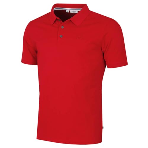 Calvin Klein Herren North Coast Poloshirt - Rot - XXL von Calvin Klein