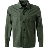 Calvin Klein Herren Overshirt grün Baumwolle von Calvin Klein