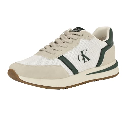 Calvin Klein Herren Picio Sneaker, Weiß/Dunkelgrün 300, 45 EU Calvin Klein Herren Picio Sneaker, Weiß/Dunkelgrün 300, 45 EU von Calvin Klein