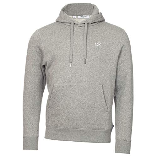 Calvin Klein Herren Planet Fleece Umweltfreundlich Hoodie - Grau Marl - S Calvin Klein Herren Planet Fleece Umweltfreundlich Hoodie - Grau Marl - S von Calvin Klein