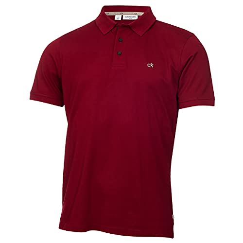 Calvin Klein Herren Planet freundlich Superpolohemd - Burgundy - L von Calvin Klein