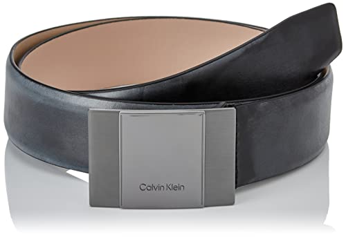 Calvin Klein Herren FORMAL Plaque 35MM K50K509642 Gürtel, Schwarz (Ck Black), 115 von Calvin Klein Jeans