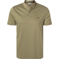 Calvin Klein Herren Polo-Shirt grün Baumwoll-Jersey von Calvin Klein