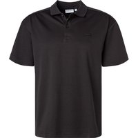 Calvin Klein Herren Polo-Shirt schwarz Baumwoll-Jersey von Calvin Klein